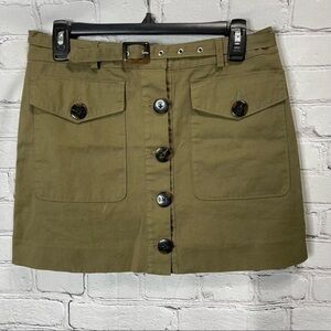 COPY - Rebecca Minkoff Women’s Olive Green Button Up Skirt size Medium